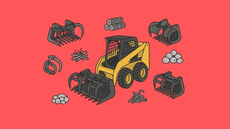 Skid Steer Grapple Options for Irregular Loads